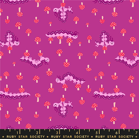 PREORDER Hello Alice Caterpillar in Berry RS2127 11 - Ruby Star Society Sold by the Half Yard